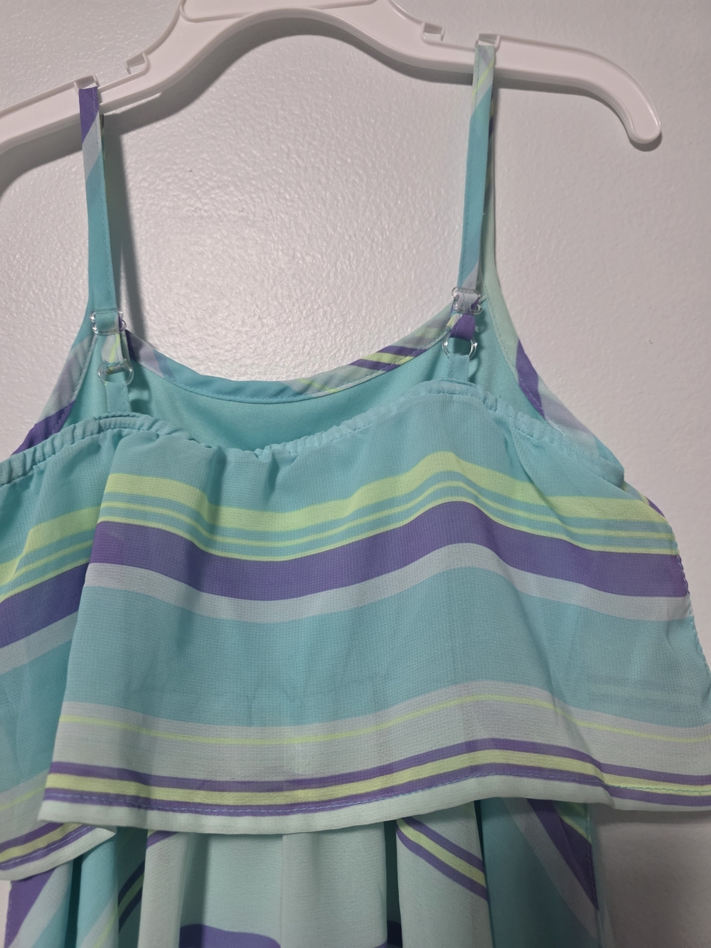 Girls' Floral Smocked Dress and Aqua Stripe Sundress - Bundle - Picture 5 of 13